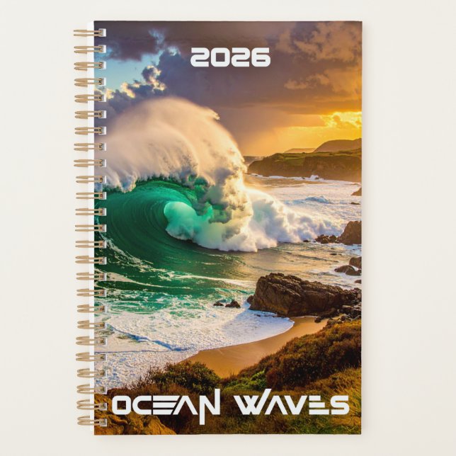 OCEAN WAVES - 2026 -  PLANNER (Front)