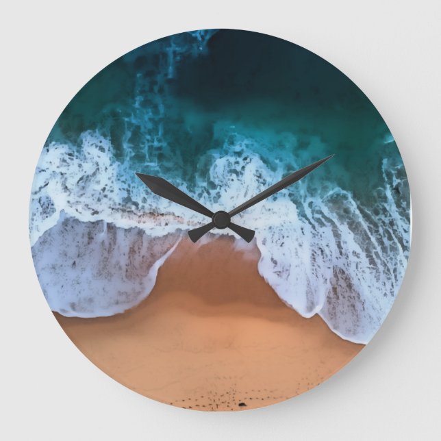 Ocean Waves and Beach Clock (Front)