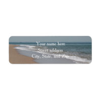 Ocean waves and beach