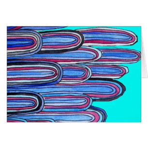 Ocean Waves aqua blue pattern