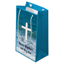 Ocean Waves Baptism Small Gift Bag