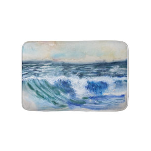 Ocean waves Bath Matt Bath Mat