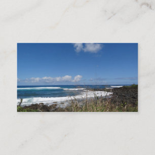 Ocean Waves Beach Hawaii Photography Business Card