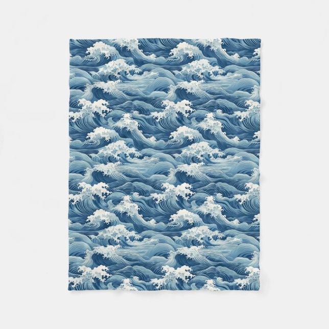Ocean Waves Blanket (Front)