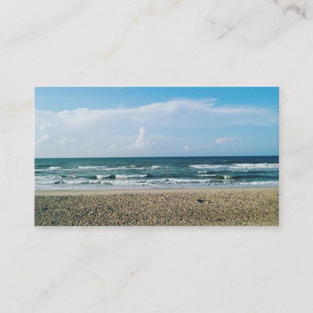 Ocean Waves Business Card (Front)