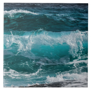 Ocean Waves Ceramic Tile