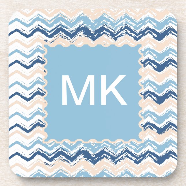Ocean Waves Chevron Coaster (Front)