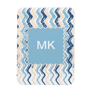 Ocean Waves Chevron Magnet