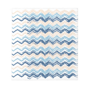 Ocean Waves Chevron Notepad