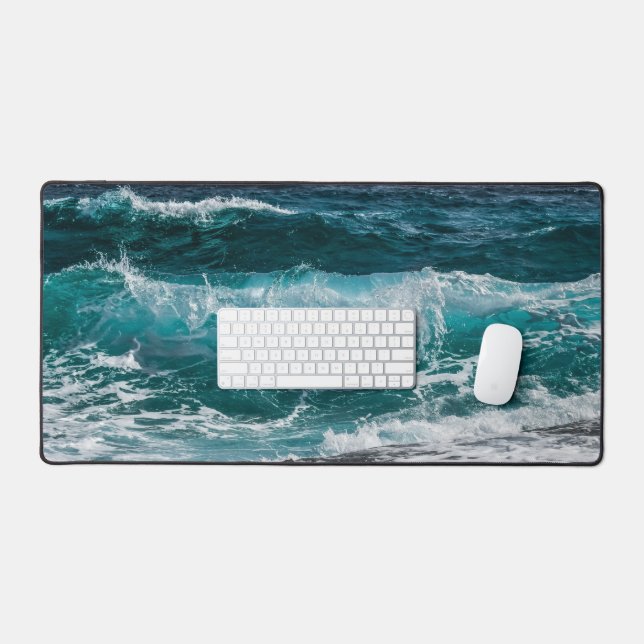 Ocean Waves Desk Mat (Keyboard & Mouse)