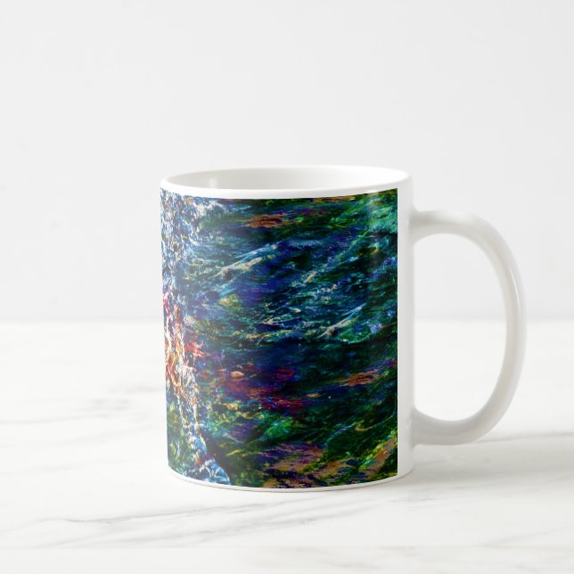 Ocean Waves from Narragansett -v1 Coffee Mug (Right)