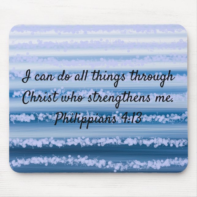 Ocean Waves Inspirational Mouse Pad (Front)