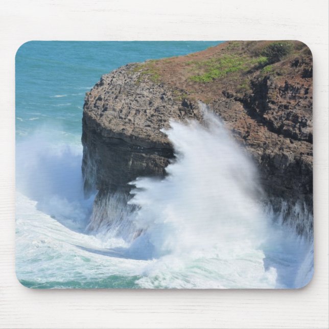 Ocean Waves Kilauea Kauai Mouse Pad (Front)