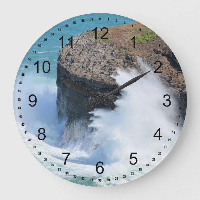 Ocean waves large clock (Front)