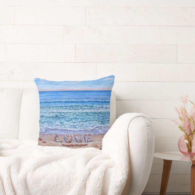 Ocean Waves of Love Cushion (Couch)