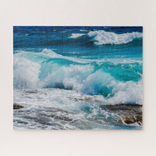 Ocean Waves on the Beach Jigsaw Puzzle