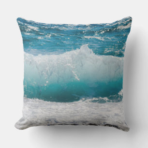 ocean waves outdoor pillow