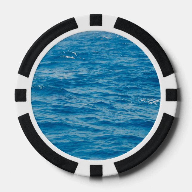 Ocean Waves Poker Chips (Front)