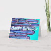 Ocean Waves retro Happy Birthday