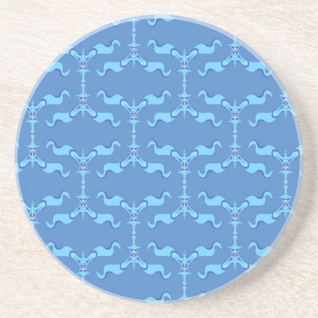 Ocean Waves & Ribbons  Coaster (Front)