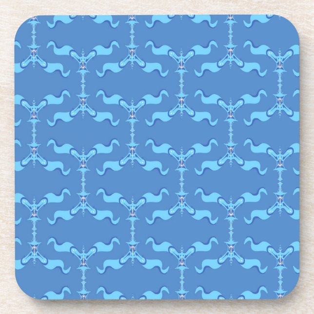 Ocean Waves & Ribbons  Coaster (Front)