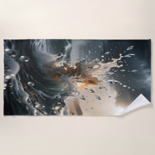 Ocean Waves & Sea Foam Beach Towel