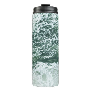 Ocean waves thermal tumbler