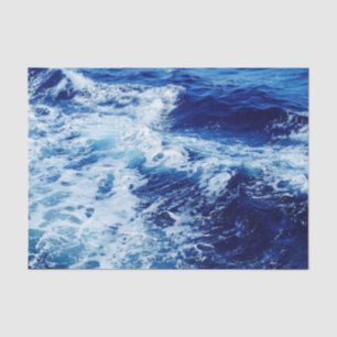 Ocean waves tissue paper
