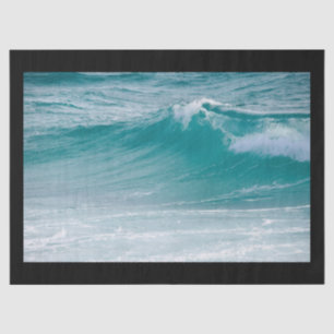 ocean waves tissue paper