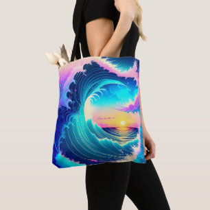 Ocean Waves Tote Bag