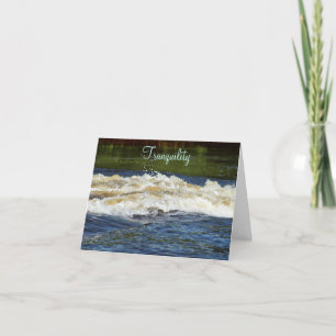 Ocean waves Tranquillity Note Card