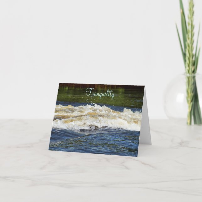 Ocean waves Tranquillity Note Card (Front)