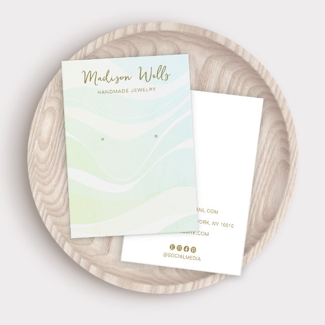 Ocean Waves Tropical Earring Display Holder (Creator Uploaded)