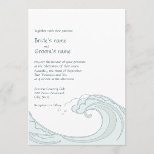 Ocean Waves Wedding Invitations