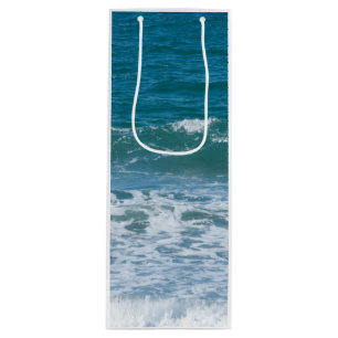 Ocean Waves Wine Gift Bag