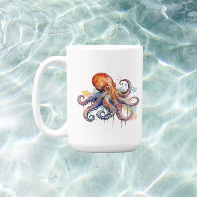 Ocean Whimsy: Colourful Octopus Coffee Mug (Creator Uploaded)