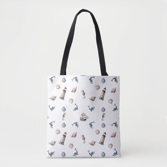 Ocean Whispers! Tote Bag (Front)
