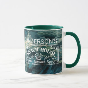 Ocean Whitecaps  Painting Mug