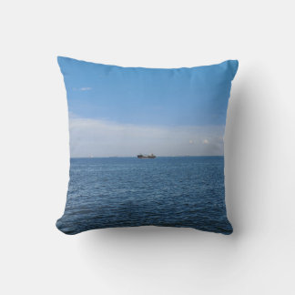 Ocean with a ship pillow