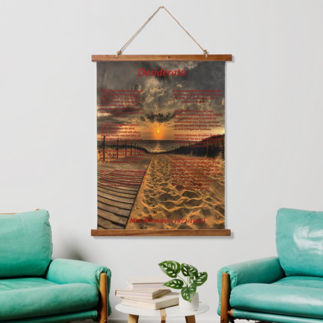 Ocean with a wooded plank walkway  hanging tapestry (Living Room)