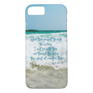 Ocean with Isaiah Bible Verse iPhone 8/7 Case