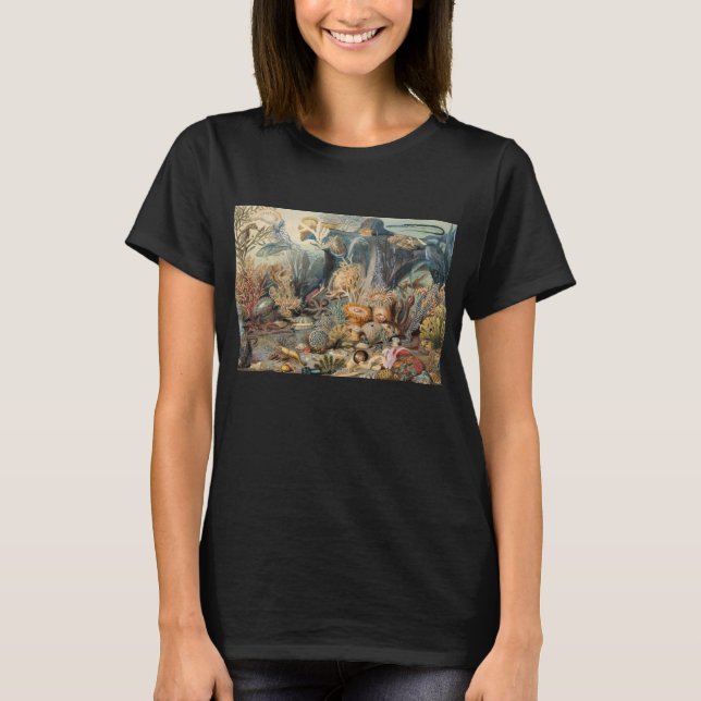 Ocean World, Under the Sea, Nautical  T-Shirt (Front)