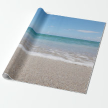 Ocean Wrapping Paper Beach Wedding Ocean I Natural