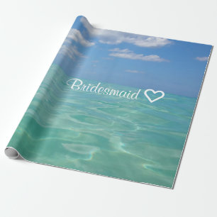 Ocean Wrapping Paper Bridesmaid Wedding