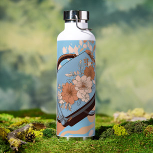 Oceana Floral Ai art Water Bottle