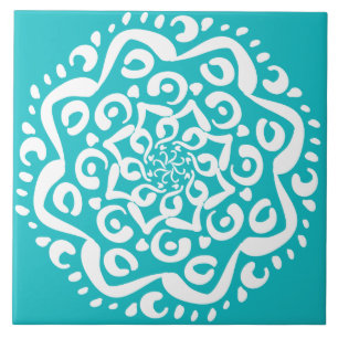 Oceana Mandala Ceramic Tile