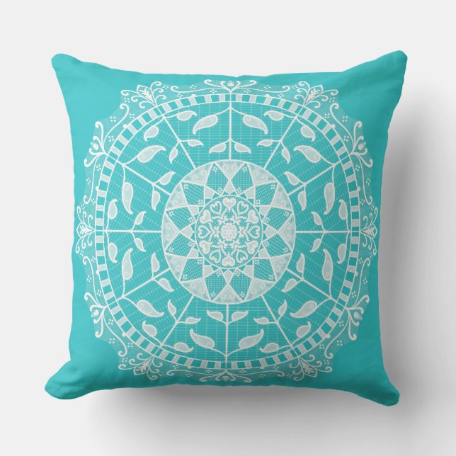 Oceana Mandala Outdoor Cushion (Front)
