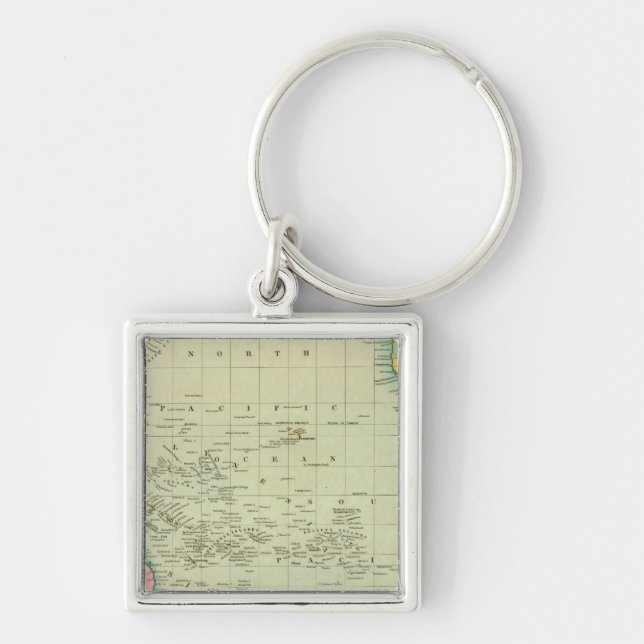 Oceana Or Pacific Ocean Key Ring (Front)