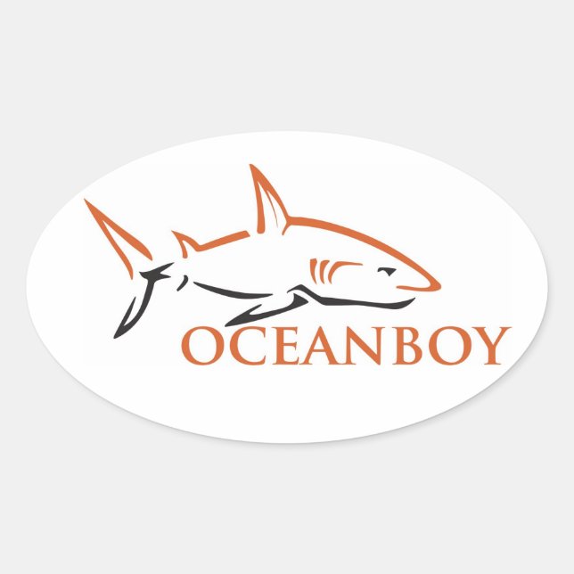Oceanboy Oval Sticker (Front)