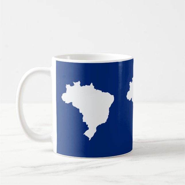Oceanic Blue Festive Brazil at Emporio Moffa Coffee Mug (Left)